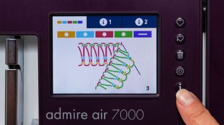 Pfaff admire™ air 7000 Coverlockmachine 5, 4, 3 en 2-draads